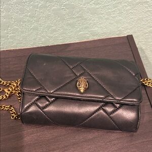 Kurt Geiger Black Quilted Crossbody Bag